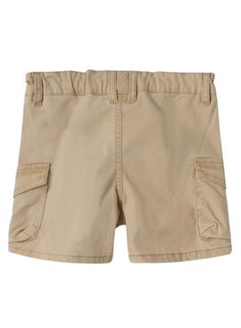 Bermudas Name It Ben Baggy Cargo in Tan für Kinder