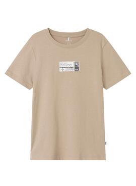 T-shirt Name It Holasse Beige für Jungen