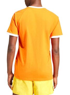 T-Shirt Adidas Stripes Orange 