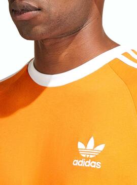 T-Shirt Adidas Stripes Orange 