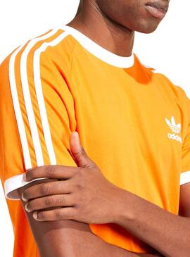 T-Shirt Adidas Stripes Orange 