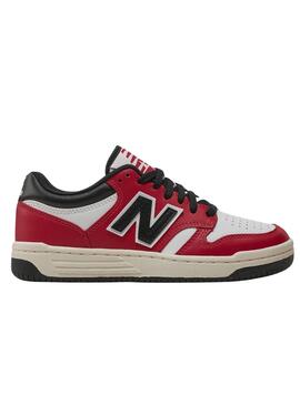 sneakers New Balance 480 rot weiß und schwarz