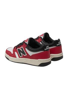 sneakers New Balance 480 rot weiß und schwarz