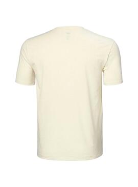 T-Shirt Helly Hansen Skog UPF 40 gelb für Männer