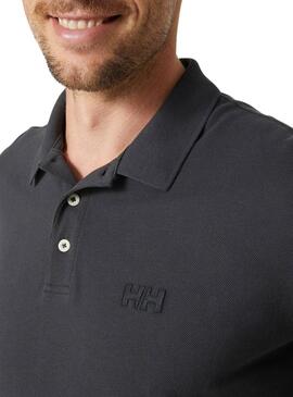 Polo Helly Hansen Malcesine anthrazit-schwarz für Herren.