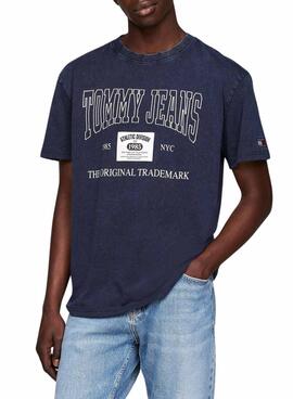 T-Shirt Tommy Jeans Archive Marine für Männer