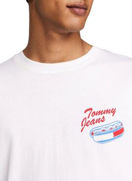 T-Shirt Tommy Jeans Plus Logo Weiß für Männer