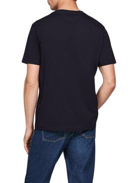 T-Shirt Tommy Hilfiger Stack Marine für Männer