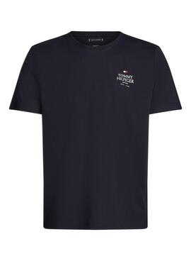 T-Shirt Tommy Hilfiger Stack Marine für Männer