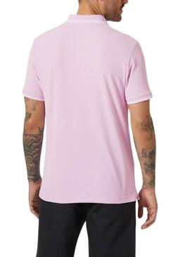 Polo Helly Hansen Kos UPF 50 in Rosa für Herren.