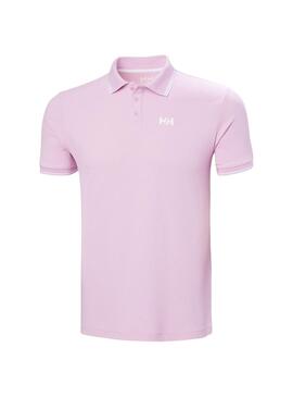 Polo Helly Hansen Kos UPF 50 in Rosa für Herren.