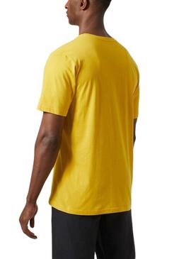T-Shirt Helly Hansen Logo in Gelb für Männer.