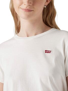 T-shirt Levis Basic white für Frauen.