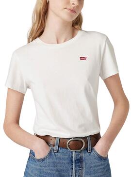 T-shirt Levis Basic white für Frauen.