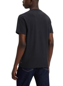 Levis T-Shirt Batwing Schwarz für Männer.