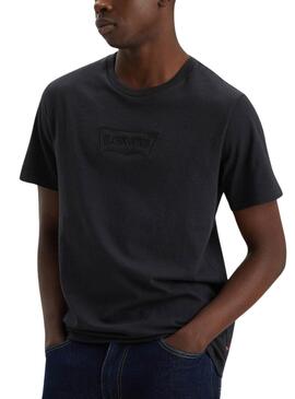 Levis T-Shirt Batwing Schwarz für Männer.