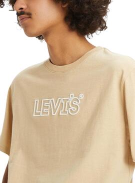 T-Shirt Levis Corded beige für Männer