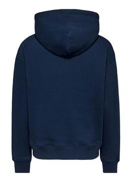 Sweatshirt Tommy Jeans Boxy Fit Marine für Damen