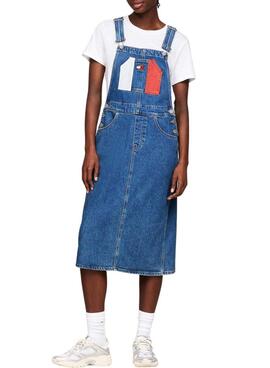 Kleid Tommy Jeans Dungaree Denim für Damen