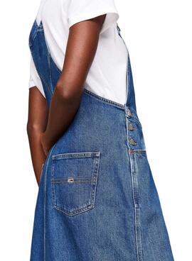 Kleid Tommy Jeans Dungaree Denim für Damen