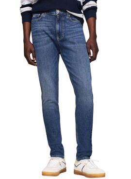 Hose Tommy Jeans Simon Skinny in Blau für Herren.