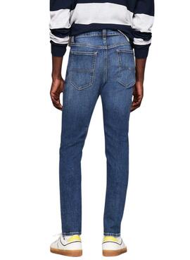 Hose Tommy Jeans Simon Skinny in Blau für Herren.