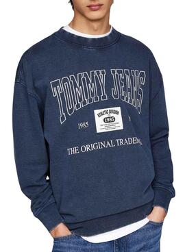 Tommy Jeans Relaxed Archive Sweatshirt in Blau für Männer