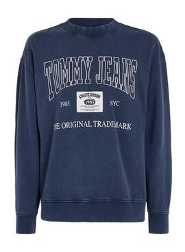 Tommy Jeans Relaxed Archive Sweatshirt in Blau für Männer