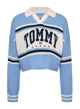 Tommy Jeans Rugby Trikot in Blau für Damen