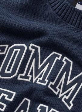 Tommy Jeans Jersey Logo Retro Marine für Männer