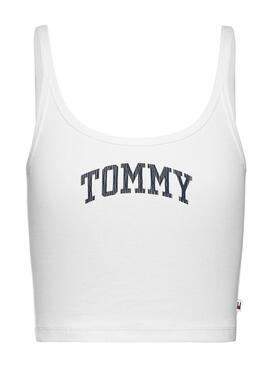 Top Tommy Jeans Varsity weiß für Frauen