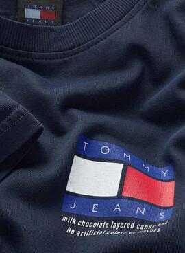 Tommy Jeans t-shirt Novelty Marineblau