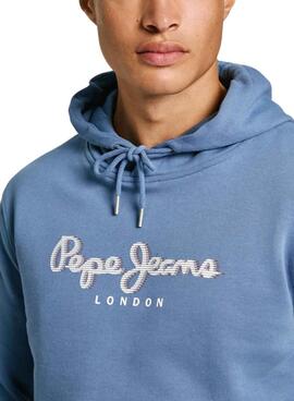 Pullover Pepe Jeans Saul blau für Männer.