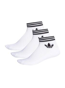 Pack Socks Adidas Trefoil White 
