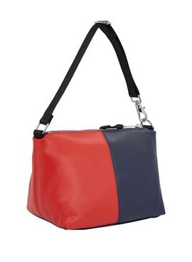 Handtasche Tommy Jeans Archive Shoulder in Rot und Marineblau für Frauen