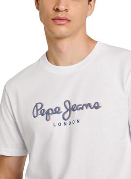 T-Shirt Pepe Jeans Abel weiß für Männer