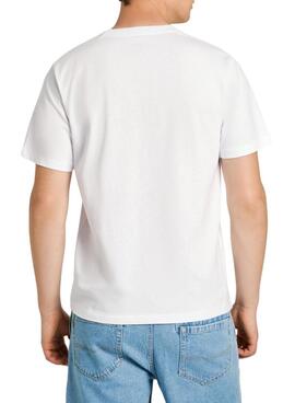 T-Shirt Pepe Jeans Abel weiß für Männer