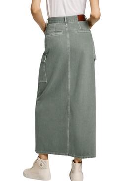 Maxi-Rock Pepe Jeans Maxi Grün für Frauen