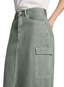 Maxi-Rock Pepe Jeans Maxi Grün für Frauen