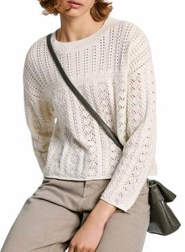 Pepe Jeans Pullover Isadora beige für Damen