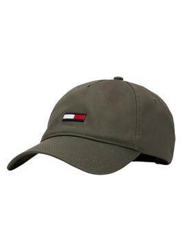 Mütze Tommy Jeans Flag grüne für Männer und Frauen