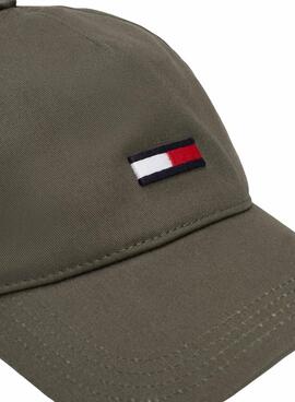 Mütze Tommy Jeans Flag grüne für Männer und Frauen