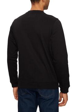 Sweatshirt Calvin Klein Jeans Outline Monologo schwarz für Männer