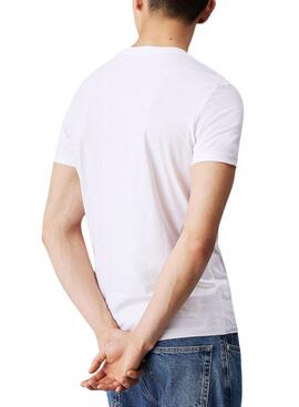 T-Shirt Calvin Klein Jeans Seasonal Monologo weiß für Männer