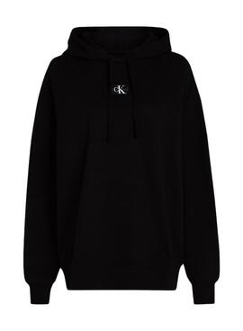 Calvin Klein Jeans Oversized Sweatshirt in Schwarz für Damen.