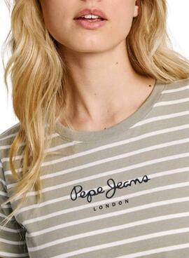 T-shirt Pepe Jeans Elba grün für Frauen