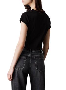 T-shirt Calvin Klein Jeans Slim Schwarz für Frauen