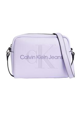 Handtasche Calvin Klein Jeans Skulptur in Malve für Frauen