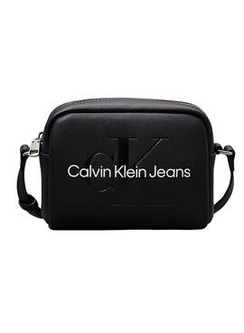 Tasche Calvin Klein Jeans Sculpted Camera Schwarz für Frauen.