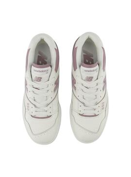 Sneaker New Balance weiß und rosa 550 für Frauen